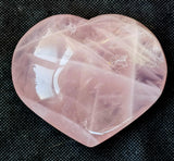 XL Rose Quartz Crystal Puffy Heart 💞🌹🩷✨