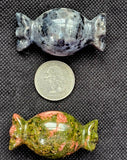 Unakite & Larvikite Crystal Candy Carvings 🍭🍬🍫