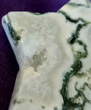 Moss & Tree Agate Crystal Puffy Star 💚⭐🤍