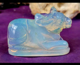 Opalite (Man-made) Crystal Calf on Base 🐄✨🐮