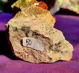 Raw Vanadinite in Dendritic Feldspar Crystal Specimen ✨💖💥❣️