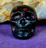 Mini Plum Blossom Jasper Crystal Skull 🖤💀❤️🌸