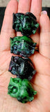 Ruby & Zoisite Crystal Owl Figurine