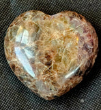 MD. Brown Larvikite Crystal Puffy Heart 💙✨🤩🟤🤎