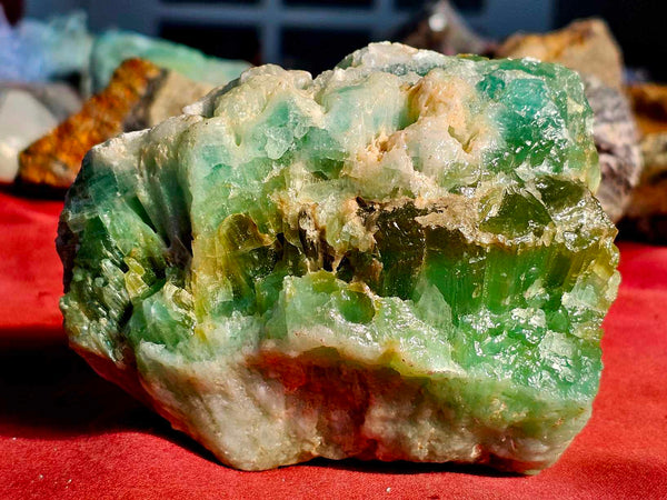 XL Raw Green & Blue Mexican Calcite 💚🩵💙