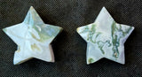 Moss & Tree Agate Crystal Puffy Star 💚⭐🤍