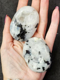 LG. Rainbow Moonstone Crystal Palmstone ✨ 🤩 💎 💙🌈