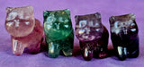 Assorted Fluorite Crystal Kitty Cat Figurine 😺😍🥹🐈💜🩷💚🐈‍⬛🐾