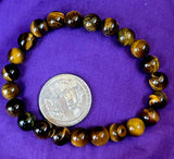 Tiger's Eye Crystal Stretch Bracelet ✨📿🐅🐯👁️