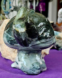 MASSIVE Green Jasper Lilo & Stitch Statue 💙👽👾🛸🤯💚