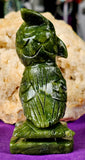 MD. Nephrite Jade Crystal Owl Carving 🦉💚✨🤩🦉