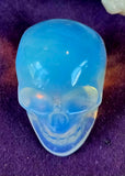 Opalite Crystal Mini Skull 💀🤍🌊🌀💎