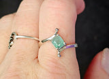 925 Sterling Silver Ring w/Aquamarine Gemstone 💎✨💍🌊🐚