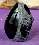 Rainbow Obsidian Polished & Raw Crystal Egg 🥚🌈🖤✨