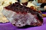 LG. Raw Red Capped Hematoid Phantom Quartz Crystal Cluster 💎😍✨♥️🍒