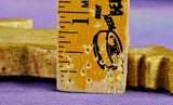 Yellow Jasper Crystal Cat w/Butterfly Stone Carving