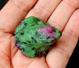 Ruby & Zoisite Crystal Frog Figurine 🐸