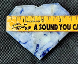 ✨RARE✨ LG. Dumortierite Crystal Faceted Heart 🤍✨😍🤯💙💠