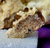 SM. Box Raw Smokey Quartz in Calcite Crystal Specimen ✨🤩🪨