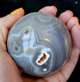 Blue Banded Agate Crystal Sphere 💠💙🔮💎✨