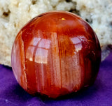 ✨BROKEN✨ Carnelian Crystal Sphere 🔮✨❤️🤍