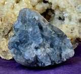 Raw Celestite Crystal Geode Specimen 💎🌀🌊💠