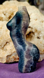 Rainbow Fluorite Crystal Female Torso ✨ 💜🤩🌈💚♀️