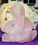 XL Rose Quartz Crystal Cobra Snake Carving ✨🤩🤯🐍🩷🌹