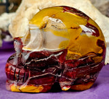 XL Mookaite Jasper Crystal Skull 💀☠️🤩🤯❤️🧡💛