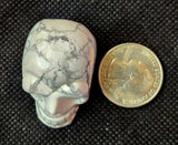 Howlite Crystal Skull 🩶💀🤍
