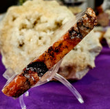 LG. Flower Agate w/Red Hematoid Crystal Slab 🌸✨🤩🌹