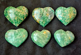 Green Jasper Crystal Puffy Heart 💚🍏✨☘️
