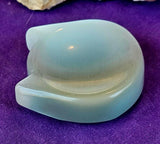 White Cat's Eye Crystal Cat Ear Trinket Dish 🤍🐾🐈‍⬛🥹🍚