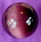 Purple Cats Eye Crystal Sphere 💜🐈👁️🔮💜✨