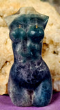 Rainbow Fluorite Crystal Female Torso ✨ 💜🤩🌈💚♀️