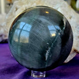 LG. Banded Fluorite Crystal Sphere 💜💚🔮💙🩵