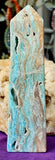 LG. Blue Aragonite Obelisk Crystal Tower 💠🌊💎🐚🪸