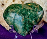Green Jasper Crystal Puffy Heart 💚🍏✨☘️