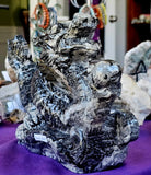 MASSIVE Picasso Jasper Crystal Eastern Asian Themed Dragon Statue ✨🤩🤯🖤🤍🩶🐲🐉