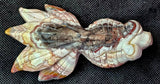 LG. Banded Agate Crystal Fantail Goldfish Carving ✨🤩🐟🐠🐡🤯🤍
