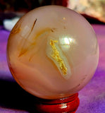 Dyed Pink Agate Crystal Sphere ✨🩷😍🔮🌸