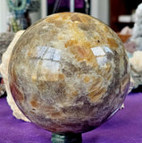 XL Sunstone & Moonstone Crystal Sphere ✨🌞☀️☪️🌙🌛