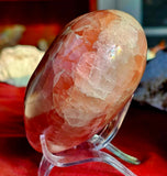 XXL Rose Calcite Crystal Puffy Heart 💕🌹🩷🌸🌷