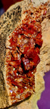 Raw Vanadinite in Dendritic Feldspar Crystal Specimen ✨💖💥❣️