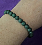 Matte Finished Malachite Crystal Stretch Bracelet ✨📿💚