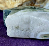 Moss & Tree Agate Crystal Puffy Star 💚⭐🤍