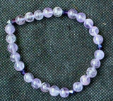 Handcrafted Amethyst & Swarovski Crystal Stretch Bracelet ✨💜🤩📿