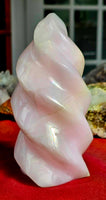 XL Mangano Calcite Crystal Flame 🔥🩷🌸