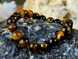 Tiger's Eye Crystal Stretch Bracelet ✨📿🐅🐯👁️