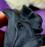 Matte Finished Black Obsidian 9 Tails Holding Sphere